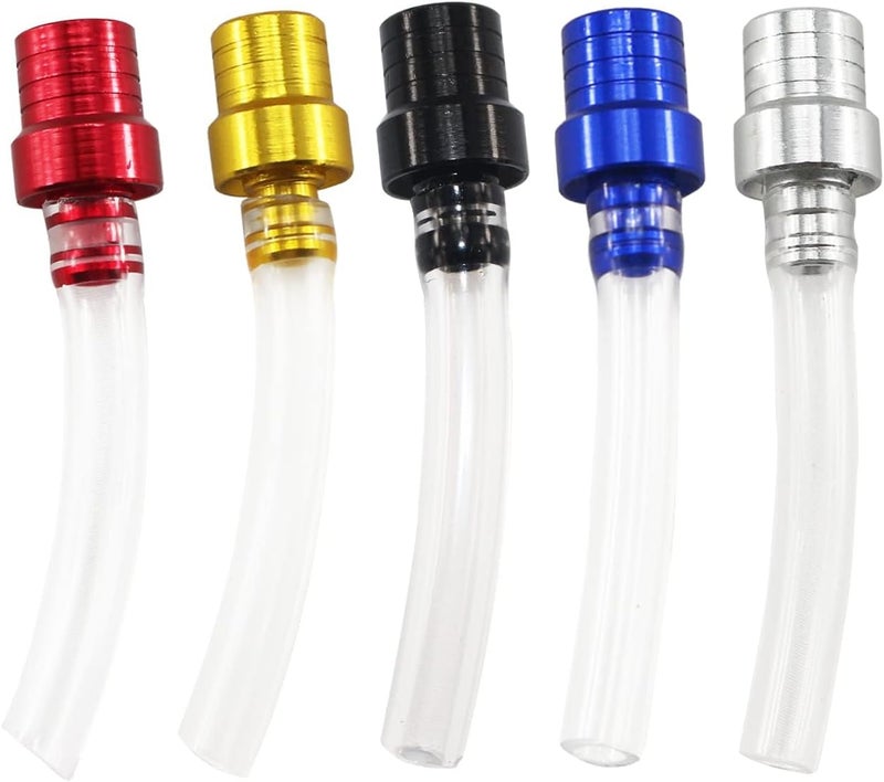 PRO BAT 5 Pack Motorcycle Fuel Tank Air Vent Gas Cap Oil Vent Breather Hose Tube for Dirt Bike Pit Bike ATV All Factory CRF XR CR All Quads All Off-road Motorcycle, Blue - Image 3